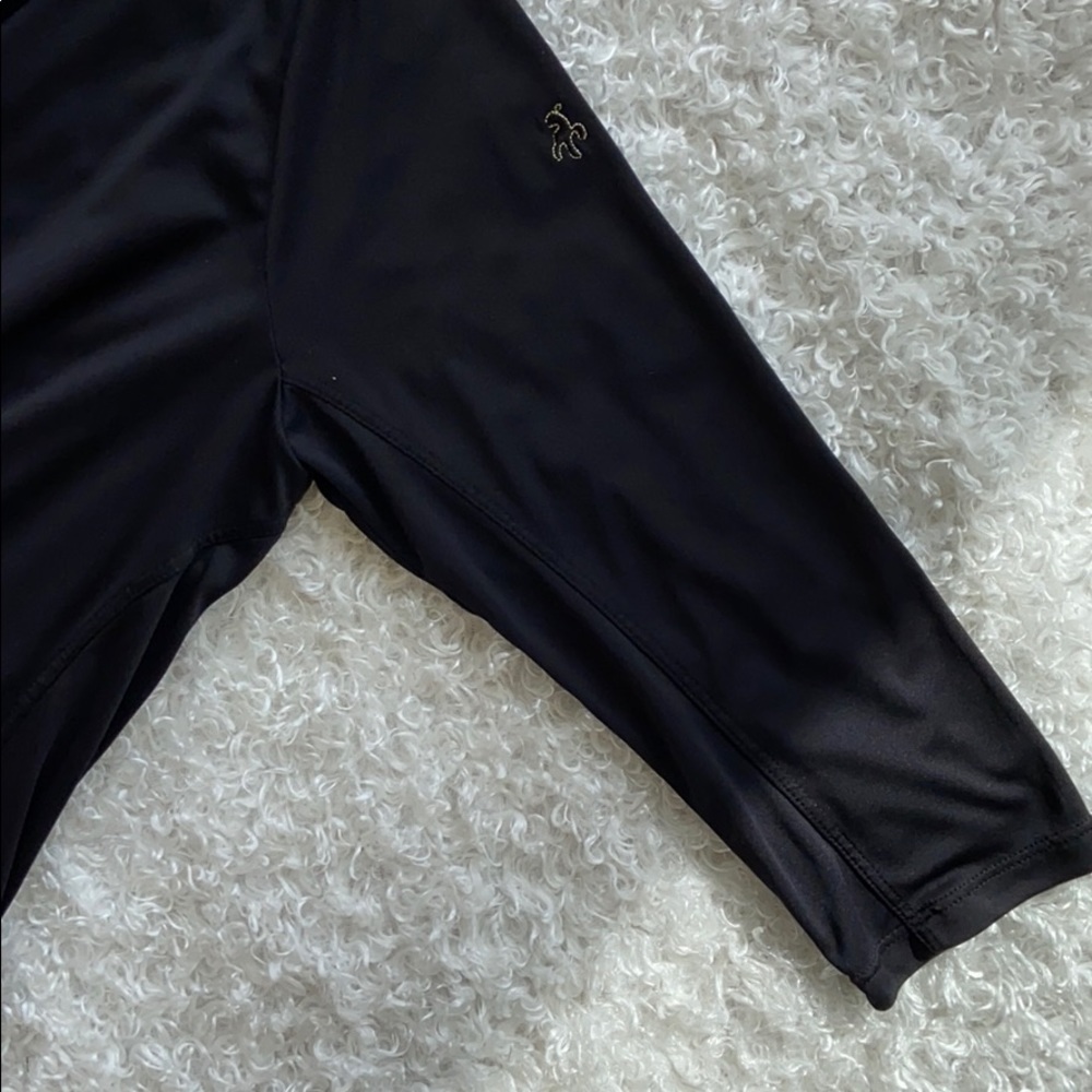 GREEN LAMB 3/4 sleeve Black Top - Picture 6 of 9